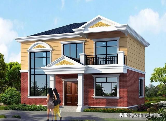 12×8米不足100平的3款別墅圖，二層、三層都有