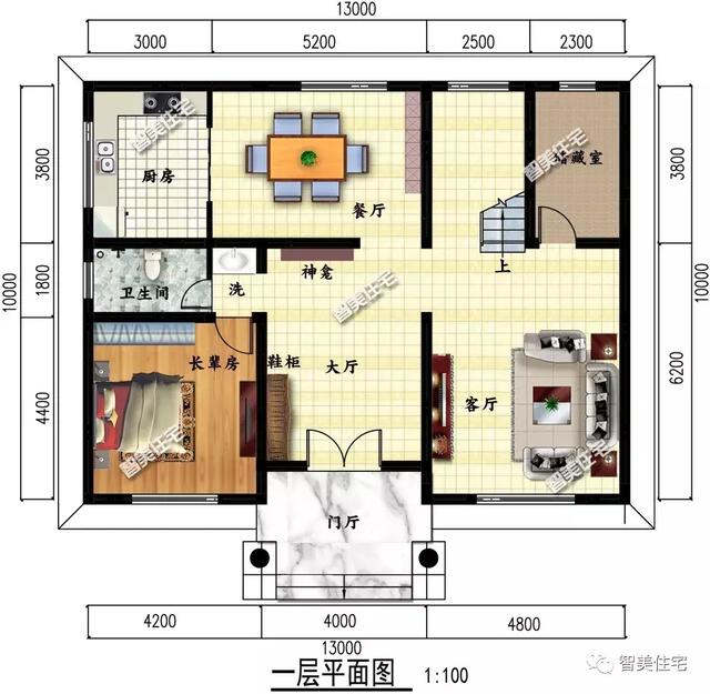 面寬13米多的兩層自建房提，造價不到30萬，家人都喜歡
