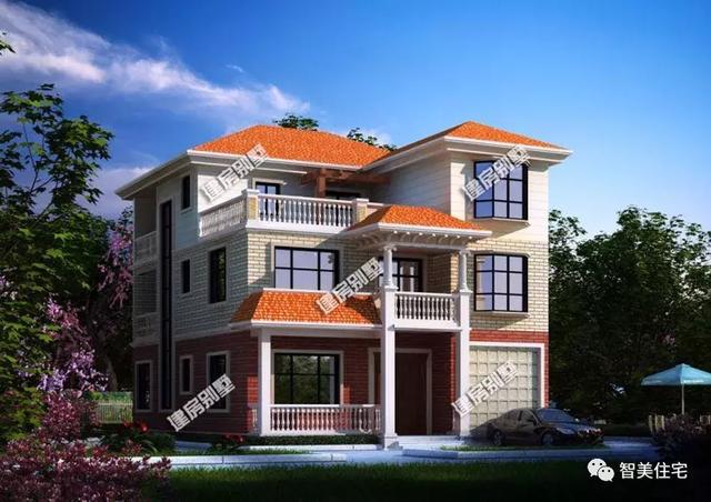 開間11米的自建房戶型，第一棟帶車庫，第二棟更實用