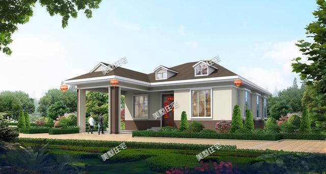 最適合農村的一層別墅戶型，住著肯定很舒服