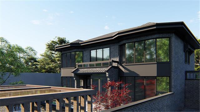 北京70萬自建新中式二層別墅，帶幽居庭院，真是太值了