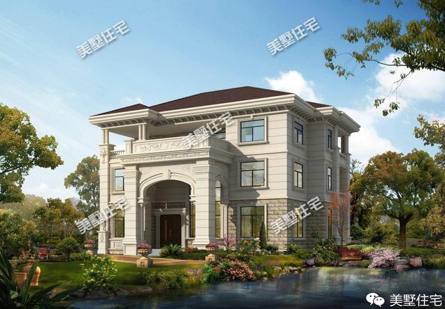 帶大廳堂的農(nóng)村別墅，第一棟一看就是豪宅，二棟建在老家無人不夸