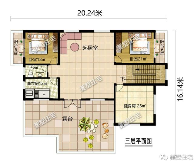 帶大廳堂的農(nóng)村別墅，第一棟一看就是豪宅，二棟建在老家無人不夸