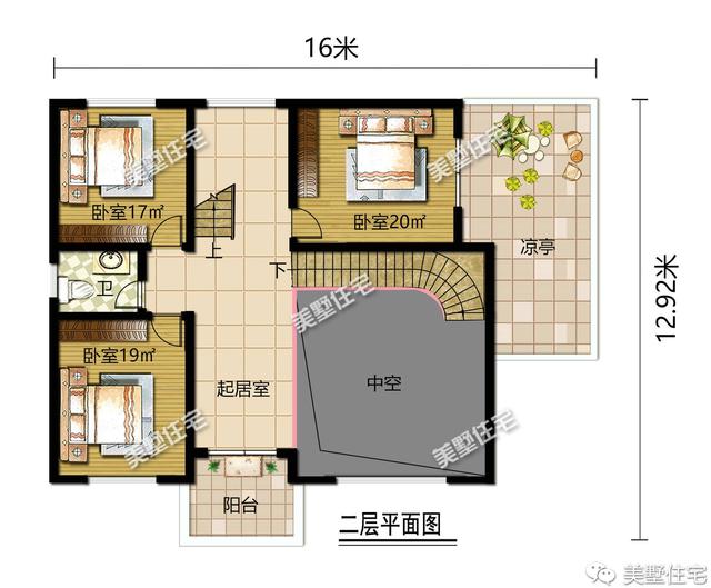 帶大廳堂的農(nóng)村別墅，第一棟一看就是豪宅，二棟建在老家無人不夸