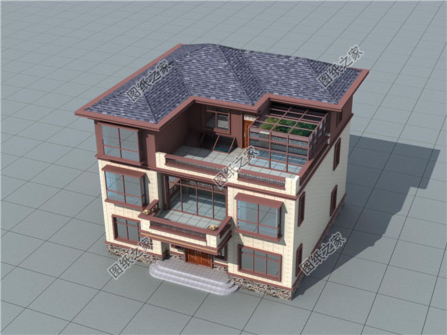 5萬左右的農村小別墅設計圖及效果圖，新中式風格