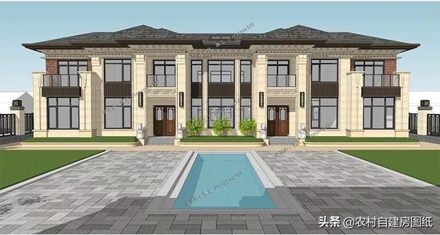 2款豪華農村別墅大PK，1000平，公司ceo才能建得起