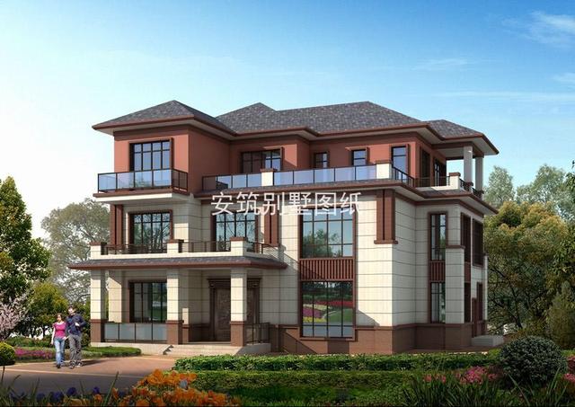 三層新中式別墅效果圖，獻給懂古韻風雅情懷的人