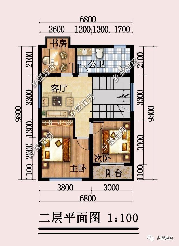 6.8X8.7米小宅基地四層別墅設(shè)計(jì)圖，現(xiàn)代感滿滿的