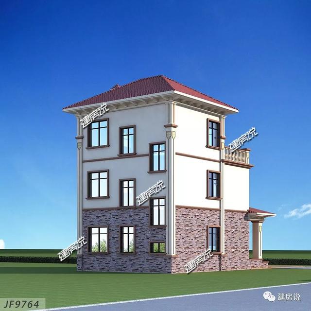 90平三層自建樓房圖，宅基地小也不怕