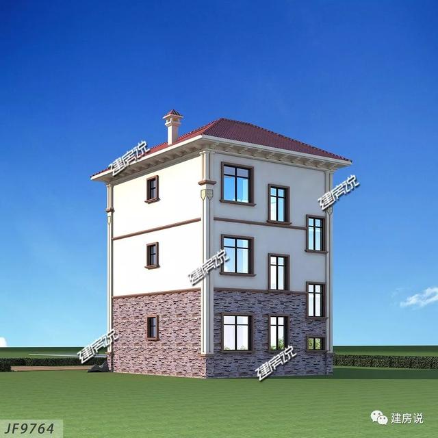 90平三層自建樓房圖，宅基地小也不怕