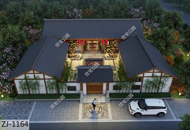 45萬建好的三合院圖，十里八村都羨慕，秒殺別墅