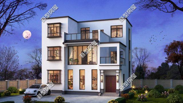 8套現代風格小洋樓設計，90后新農民最喜歡