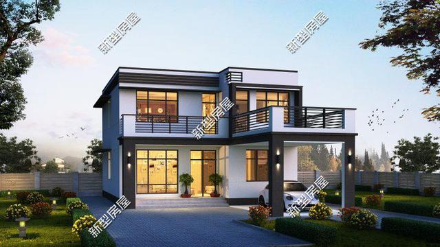 8套現代風格小洋樓設計，90后新農民最喜歡