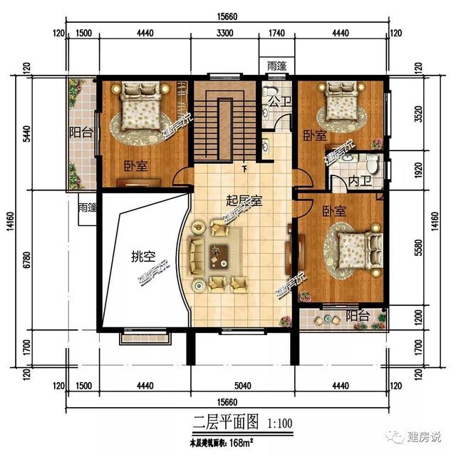 時(shí)尚二層小洋樓戶型圖，建一棟從此生活品味遙遙領(lǐng)先