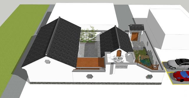 最美帶庭院別墅設計圖，自建才花30萬