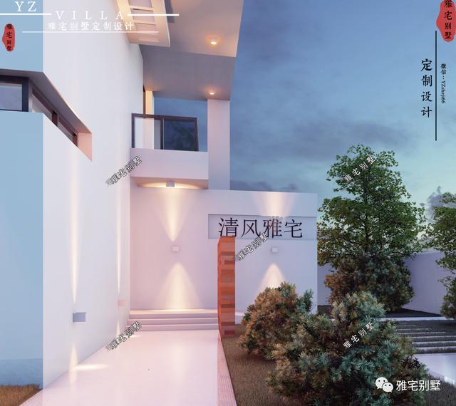 超現代二層平屋頂別墅圖片及戶型圖，超前的人才敢建