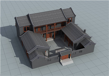 農(nóng)村仿古四合院設(shè)計(jì)圖自建房，外觀中式古樸典雅