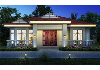 簡單平房農村自建一層別墅設計圖，時尚大氣，造價經濟