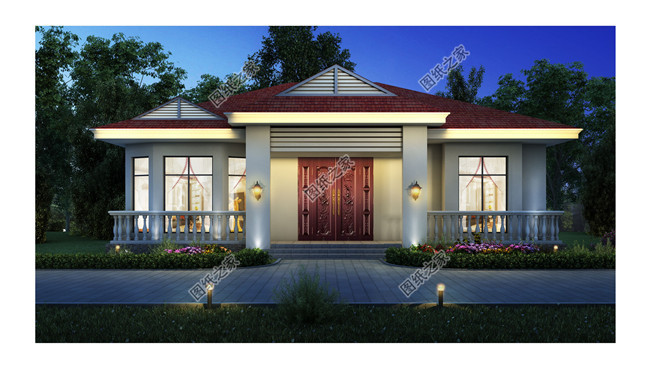 農(nóng)村自建一層別墅設(shè)計(jì)圖,時(shí)尚大氣,造價(jià)經(jīng)濟(jì)