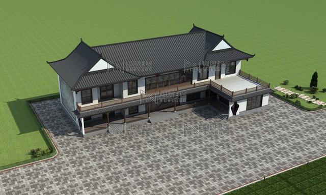 湖南100萬建成兩層仿古中式別墅，建完效果太震撼了