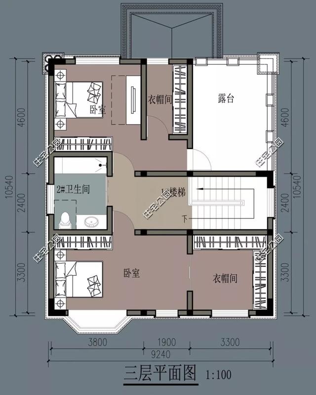 8棟小宅基地戶型自建房圖，雖然小但很精致
