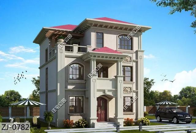 8棟小宅基地戶型自建房圖，雖然小但很精致