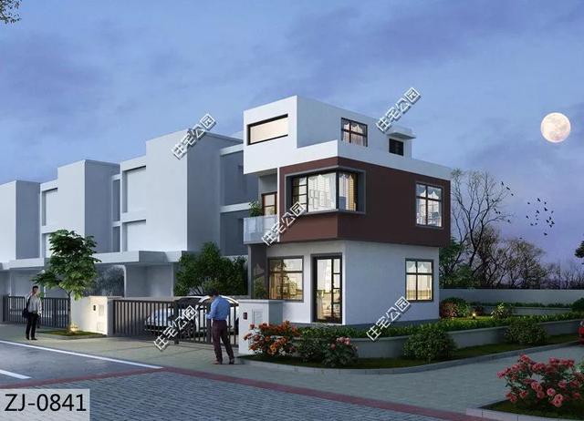 8棟小宅基地戶型自建房圖，雖然小但很精致