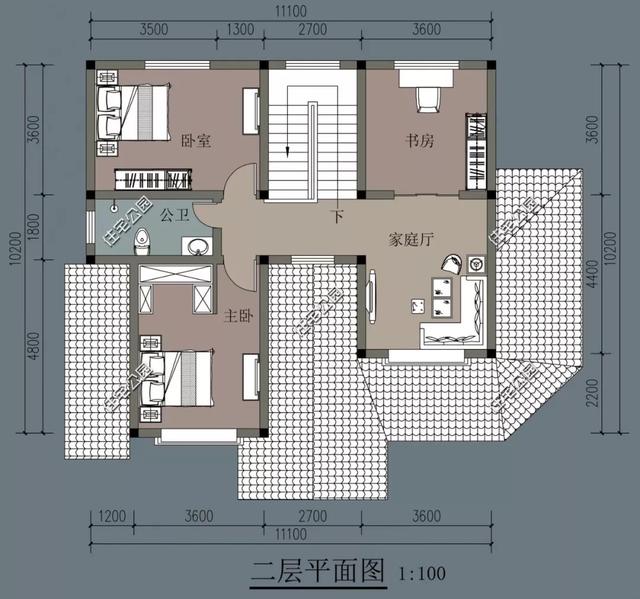 8棟小宅基地戶型自建房圖，雖然小但很精致