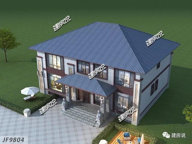 新二層中式別墅都帶電梯啦（附戶型圖），很有豪宅范兒