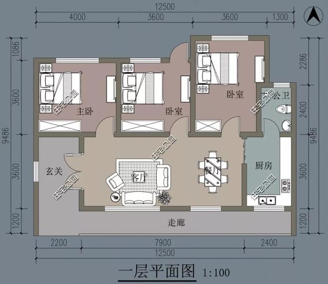10套造價25萬的農村小樓房設計圖，還有帶小院子的戶型