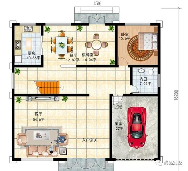 挑空客廳歐式高端三層樓房設計戶型，建好想不漂亮都難了，8室3廳