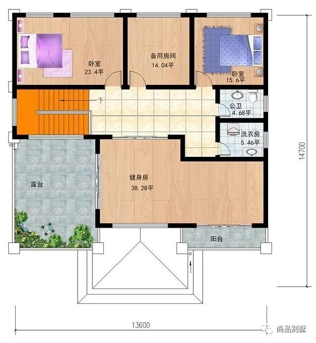 挑空客廳歐式高端三層樓房設計戶型，建好想不漂亮都難了，8室3廳