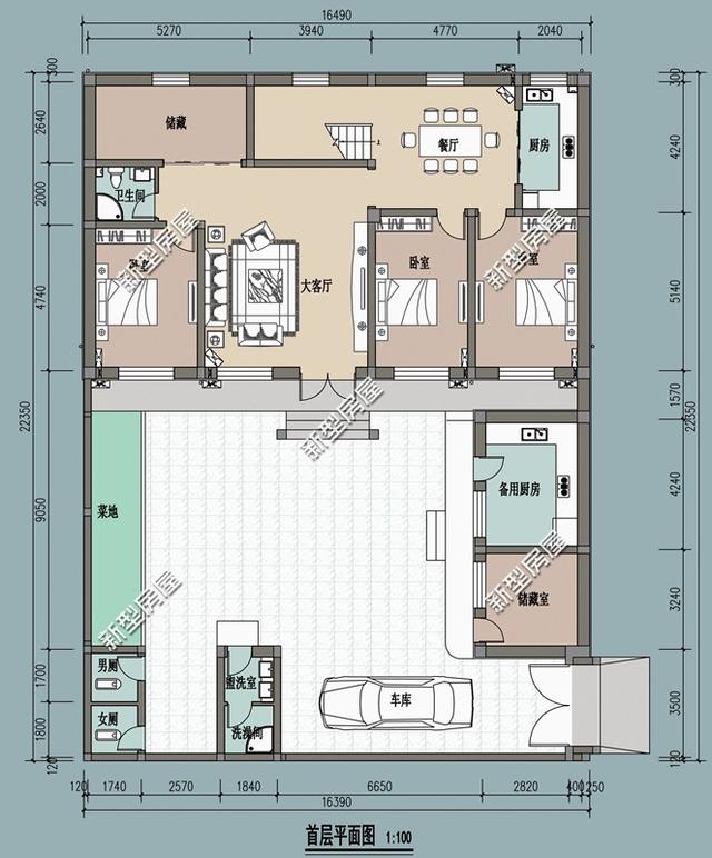 等宅基地批下來，就建一棟帶小院的小別墅