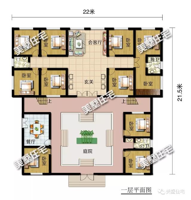 3款一層中式別墅養(yǎng)老房戶(hù)型，最低20來(lái)萬(wàn)就能建