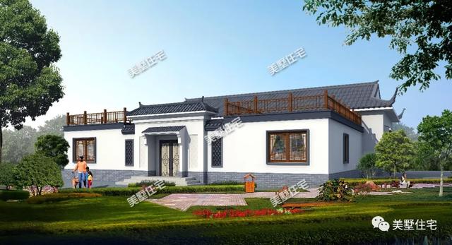 3款一層中式別墅養(yǎng)老房戶(hù)型，最低20來(lái)萬(wàn)就能建