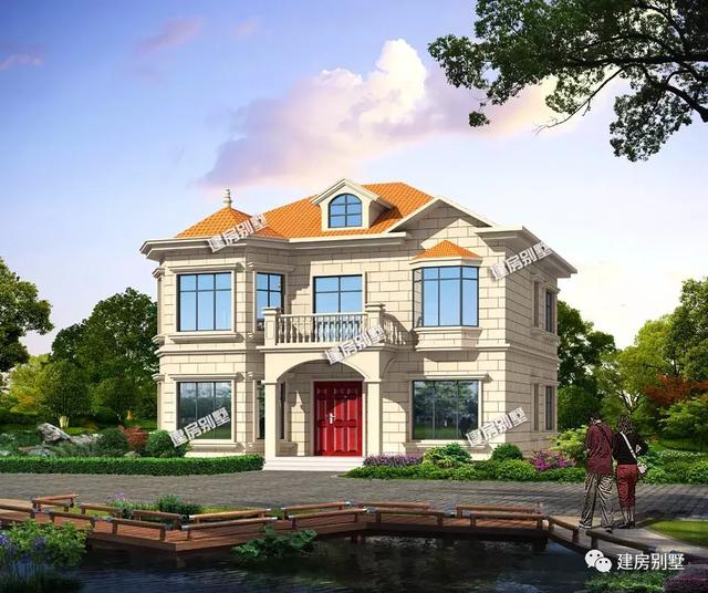 面寬13米左右的兩棟自建房戶型，回老家給父母建一棟吧