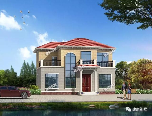 面寬13米左右的兩棟自建房戶型，回老家給父母建一棟吧