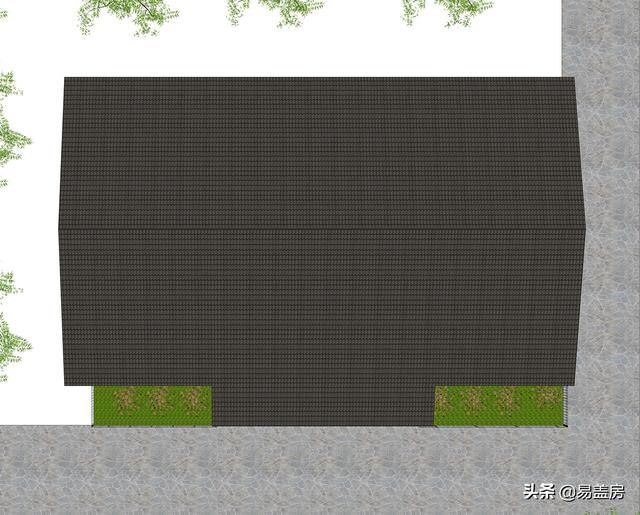 現代一層平房房子設計方案，四間好戶型