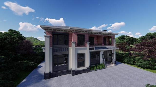 75萬自建最美二層別墅別墅，343㎡6室1廳