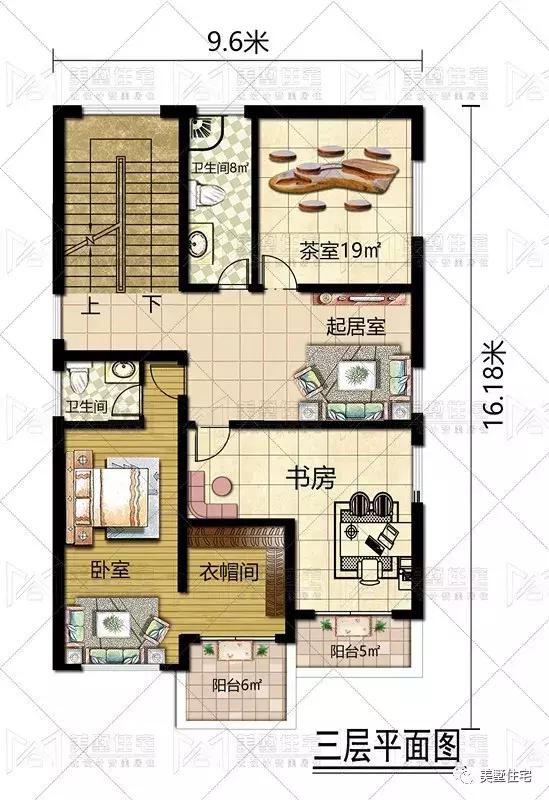 開間9.6米照樣建大別墅（含戶型），健身房、KTV都有，驚艷全村