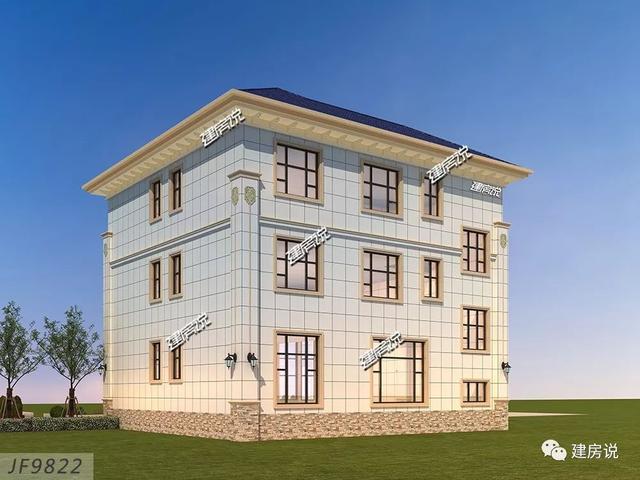 面寬12米的復式樓設計圖，挑空大客廳