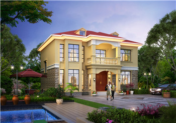 簡單實用農村自建小樓二層別墅設計圖，戶型造型簡約好看