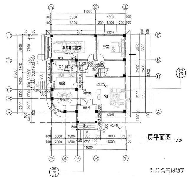 6款120平方農村別墅戶型，2、3層的都有