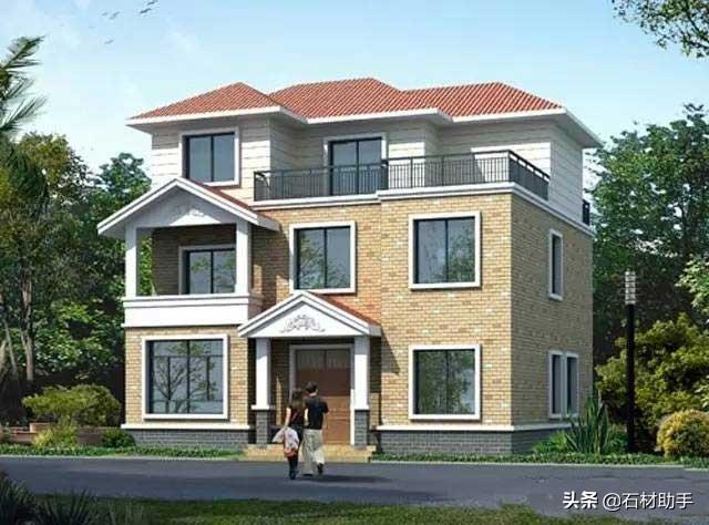 6款120平方農村別墅戶型，2、3層的都有