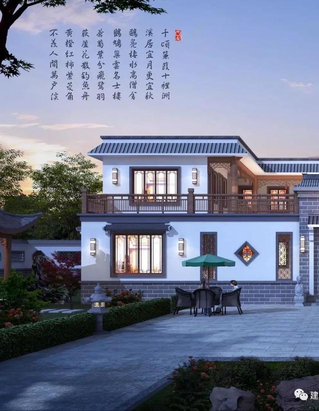 新中式平屋頂四合院別墅，可以出租可以做民宿