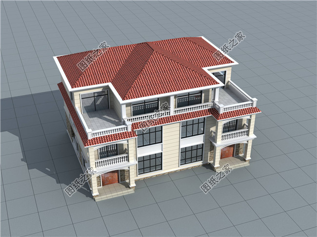 最新三層別墅設計圖，歐式雙拼奢華大氣