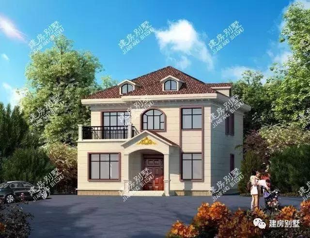 兩棟2層低造價農村別墅方案，第一棟偏簡歐，第二棟偏現代