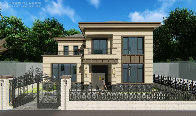 河南南陽二層新中式別墅設計圖，戶型實用