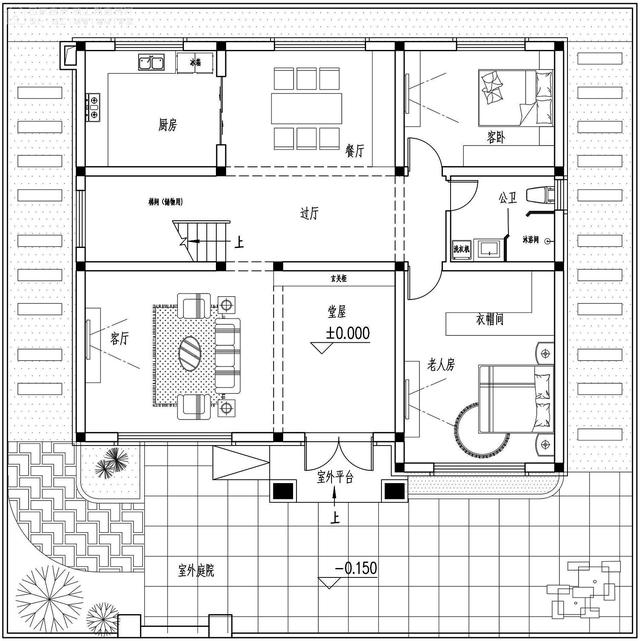 河南南陽二層新中式別墅設計圖，戶型實用