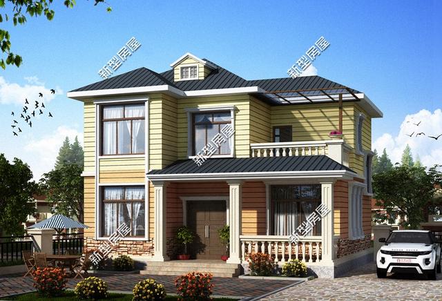 9套農村老百姓自建房子的戶型圖，一層、二層都有